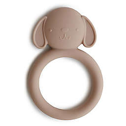 Mushie Dog Teether in Natural