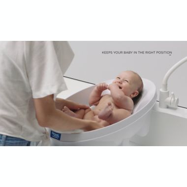 ForeverWarm Warming Baby Bathtub Bather in White. View a larger version of this product image.