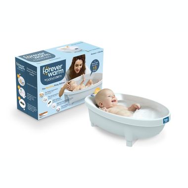 ForeverWarm Warming Baby Bathtub Bather in White. View a larger version of this product image.