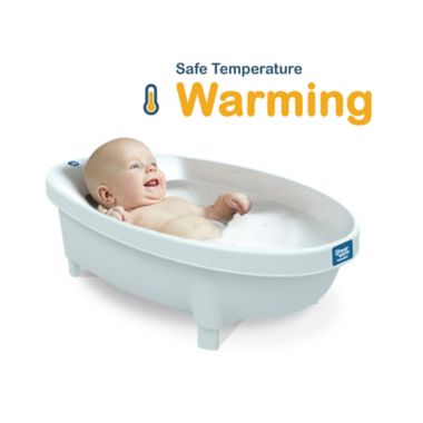 ForeverWarm Warming Baby Bathtub Bather in White. View a larger version of this product image.