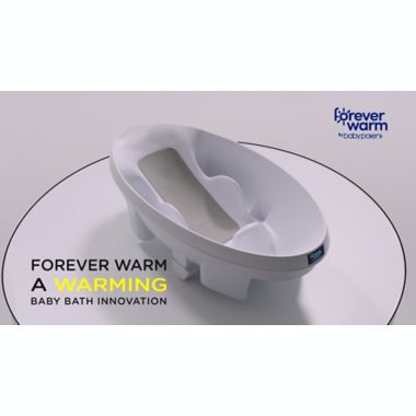 ForeverWarm Warming Baby Bathtub Bather in White. View a larger version of this product image.