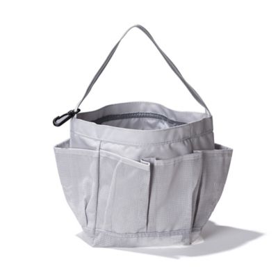 Simply Essential&trade; Small Mesh Shower Tote in Grey