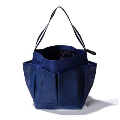 Simply Essential&trade; Small Mesh Shower Tote in Navy