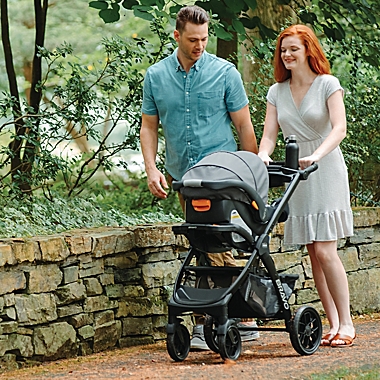 Chicco&reg; Bravo&reg; LE ClearTex&trade; Quick-Fold Stroller in Pewter. View a larger version of this product image.