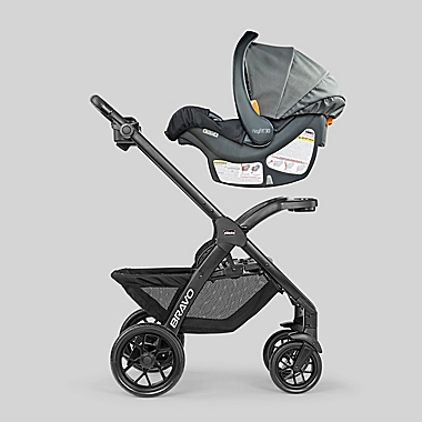 Chicco&reg; Bravo&reg; LE ClearTex&trade; Quick-Fold Stroller in Pewter. View a larger version of this product image.