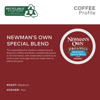 Newman's Own&reg; Organics Special Blend Coffee Keurig&reg; K-Cup&reg; Pods 48-Count. View a larger version of this product image.