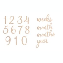 Pearhead® Wooden Milestone Numbers & Words Marker Cards