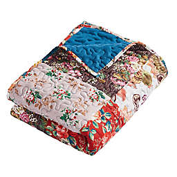 Barefoot Bungalow Poetry Quilted Throw Blanket in Classic