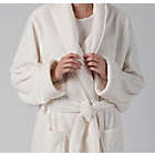 Alternate image 4 for Nestwell&trade; Small/Medium Unisex Plush Robe in Egret