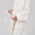 Alternate image 2 for Nestwell&trade; Large/X-Large Unisex Plush Robe in Egret