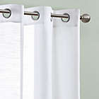 Alternate image 2 for Simply Essential&trade; Lora 84-Inch Grommet Sheer Window Curtain Panels in White (Set of 2)