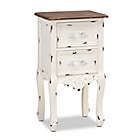 Alternate image 0 for Baxton Studio Emile 2-Drawer Nightstand in Brown/White