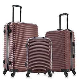 DUKAP® Adly 3-Piece Hardside Spinner Luggage Set