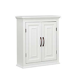 Teamson Home St James 2-Door Removable Wall Cabinet in White Finish