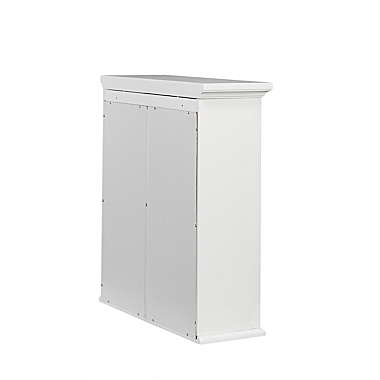 Teamson Home St James 2-Door Removable Wall Cabinet in White Finish. View a larger version of this product image.
