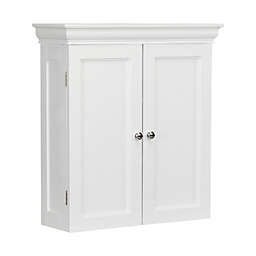 Elegant Home Fashions Stratford 2-Door Removable Wall Cabinet in White