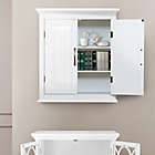 Alternate image 1 for Teamson Home St James 2-Door Removable Wall Cabinet in White Finish