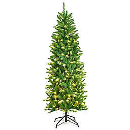 Boyel Living™ 6-Foot Fir Pencil Artificial Christmas Tree with White LED Lights