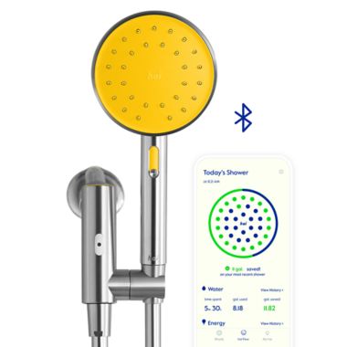 hai&reg; Multi-Spray Bluetooth&reg;-Enabled Handheld Showerhead in Citron. View a larger version of this product image.