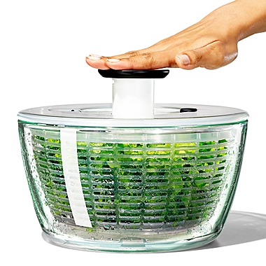 OXO Good Grips&reg; Glass Salad Spinner. View a larger version of this product image.