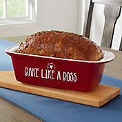 Made With Love 1.5 qt. Personalized Loaf Pan in Red