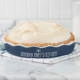 Made with Love 10" Personalized Ceramic Pie Dish