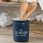 Alternate image 0 for Made With Love Personalized Utensil Holder in Navy