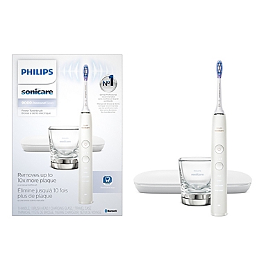Philips Sonicare&reg; DiamondClean 9000 Rechargeable Toothbrush in White. View a larger version of this product image.