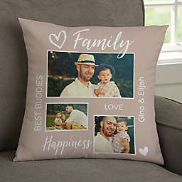 Photo Collage For Him Personalized Photo 14-Inches Throw Pillow