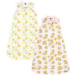 Hudson Baby® Size 0-3M 2-Pack Citrus Wearable Sleeping Bags in Orange