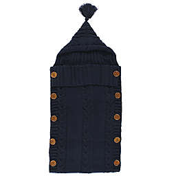 Hudson Baby® Size 0-12M Knitted Baby Wrap Sack in Navy