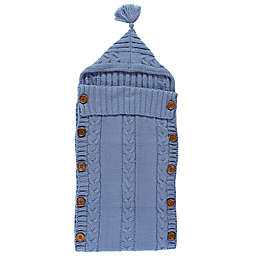 Hudson Baby® Size 0-12M Knit Baby Wrap Sack in Blue