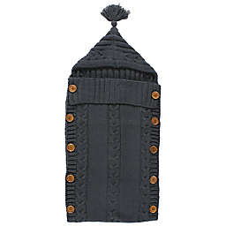 Hudson Baby® Size 0-12M Knit Baby Wrap Sack in Charcoal