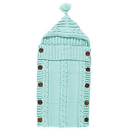 Hudson Baby® Size 0-12M Knitted Baby Wrap Sack in Mint