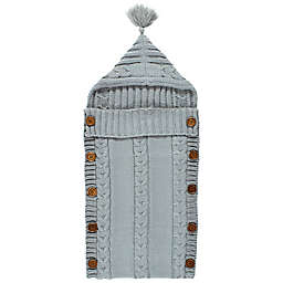 Hudson Baby® Size 0-12M Knitted Baby Wrap Sack in Grey