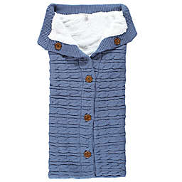 Hudson Baby® Size 0-12M Sherpa Baby Wrap Sack in Coronet Blue
