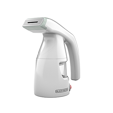 Black & Decker&trade; HGS011S Easy Garment Steamer in White. View a larger version of this product image.