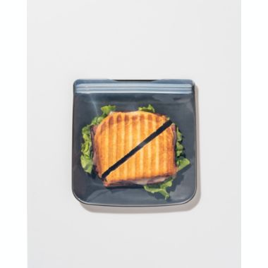 W&amp;P Porter 34 oz. Silicone Reusable Sandwich Bag in Charcoal. View a larger version of this product image.