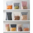 Alternate image 1 for W&amp;P 36 oz. Porter Stand-Up Silicone Reusable Food Storage Bag in Charcoal