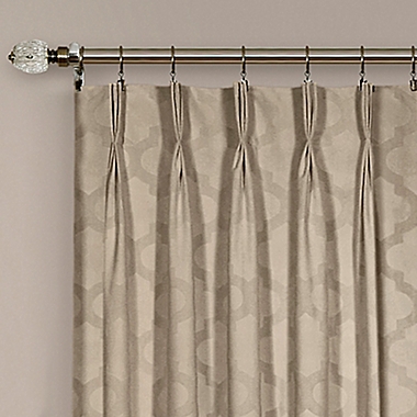 Windsor Pinch Pleat 84-Inch Rod Pocket/Back Tab Window Curtain Panel in Camel (Single). View a larger version of this product image.