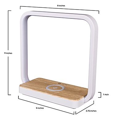 OttLite&reg; Wireless Charging Station with Night Light in White. View a larger version of this product image.