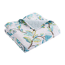 Levtex Home Cressida Quilted Reversible Throw Blanket in Teal