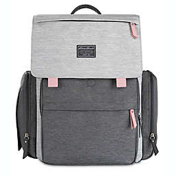 Eddie Bauer® Cascade Backpack Diaper Bag in Grey/Pink