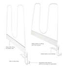 Alternate image 4 for Simply Essential&trade; Tall Metal Shelf Dividers in White (Set of 2)