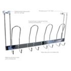 Alternate image 4 for Simply Essential&trade; Over-the-Door 4-Hook Rack in Chrome