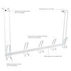 Alternate image 5 for Simply Essential&trade; Over-the-Door 5-Hook Rack in Bright White