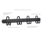 Alternate image 3 for Simply Essential&trade; Wall Mounted Key Rack in Black