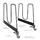 Alternate image 3 for Simply Essential&trade; Tall Metal Shelf Dividers in Black (Set of 2)