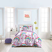 Dream Factory Unicorn Rainbow 5-Piece Reversible Comforter Set