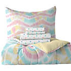 Alternate image 6 for Dream Factory Tie Dye Rainbow 5-Piece Reversible Comforter Set